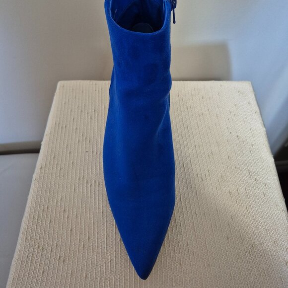 Blue (faux) Suede Booties! - Picture 4 of 12